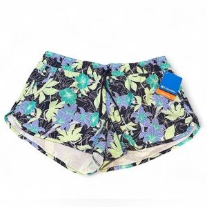 New with Tags Columbia Women's Tropical Print Y2K Athletic Shorts Size L